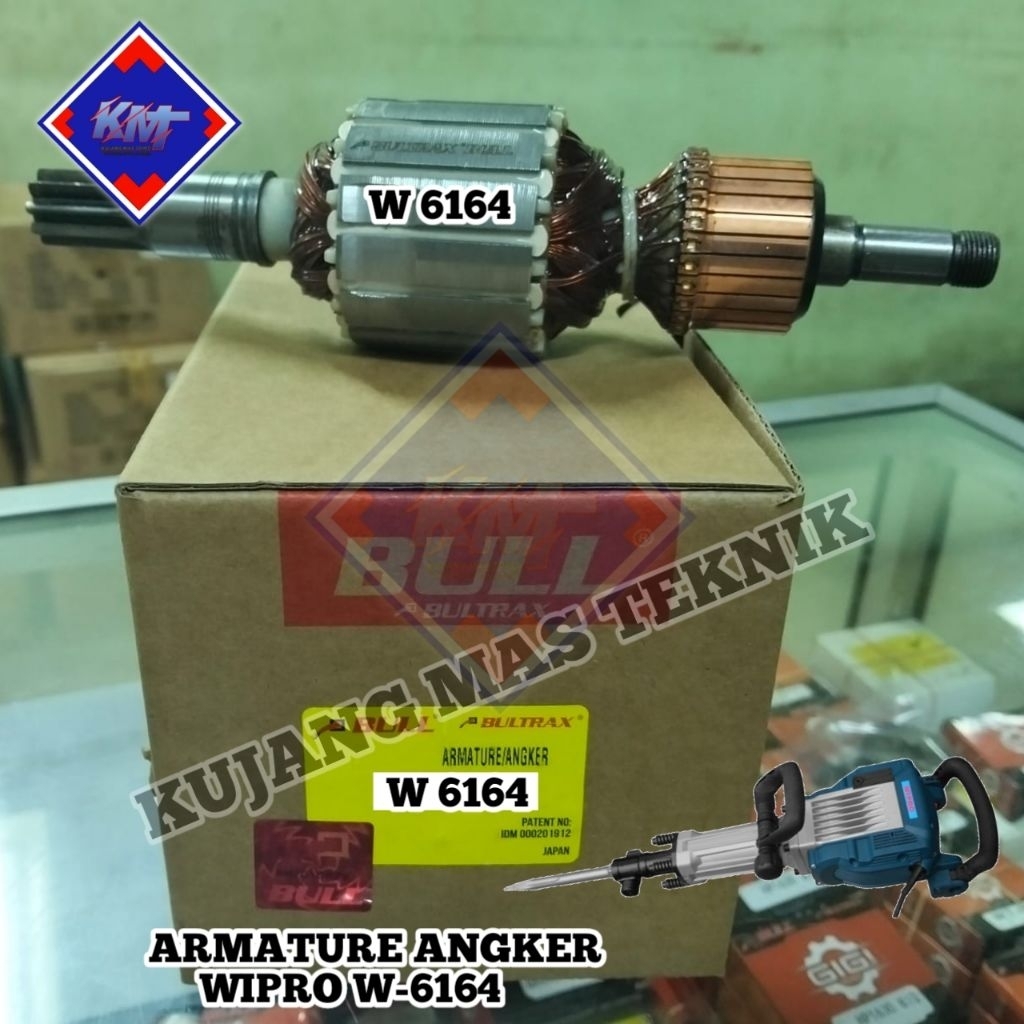 ARMATURE ANGKER W6164 MESIN JACK HAMMER WIPRO ANGKER WIPRO W 6164 ROTOR W6164 WIPRO