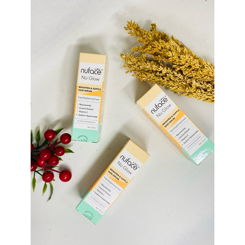 NU FACE NU GLOW~BRIGHTEN & SUPPLE SKIN SERUM