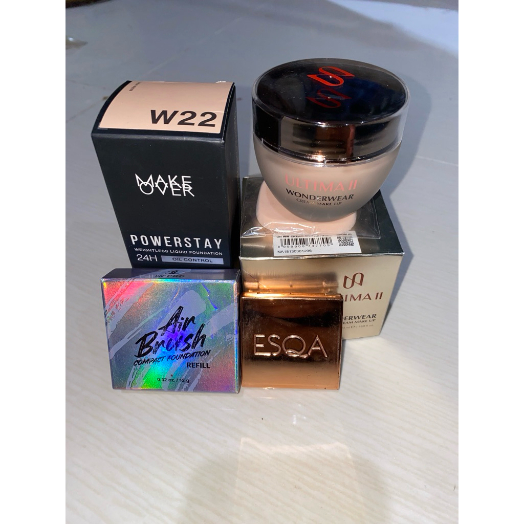 Foundation ultima, makeover,blushon esqa,bedak lt pro
