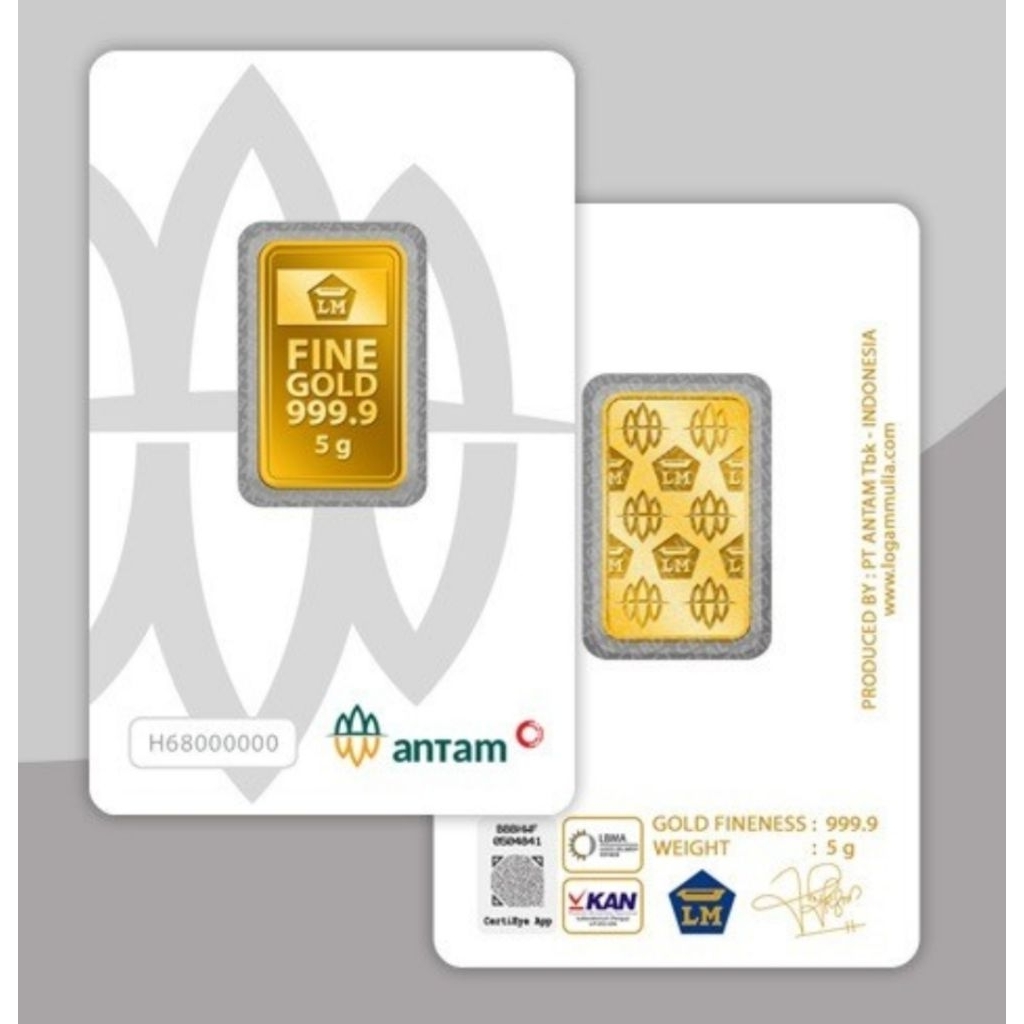 LM Antam 5 gram 2026 . redmark Certieye original