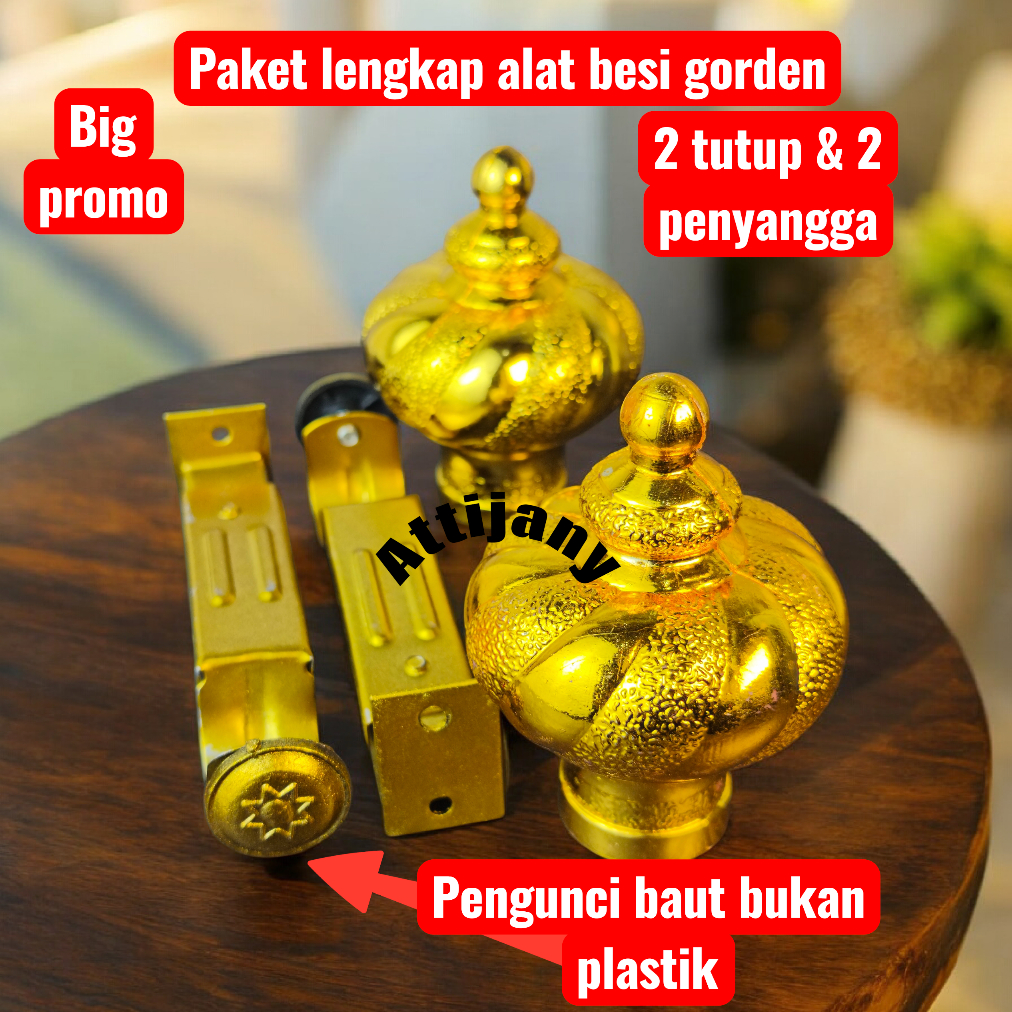 ALAT FULLSET BESI GORDEN-PENYANGGA GORDEN -TUTUP GORDEN-BRAKET GORDEN