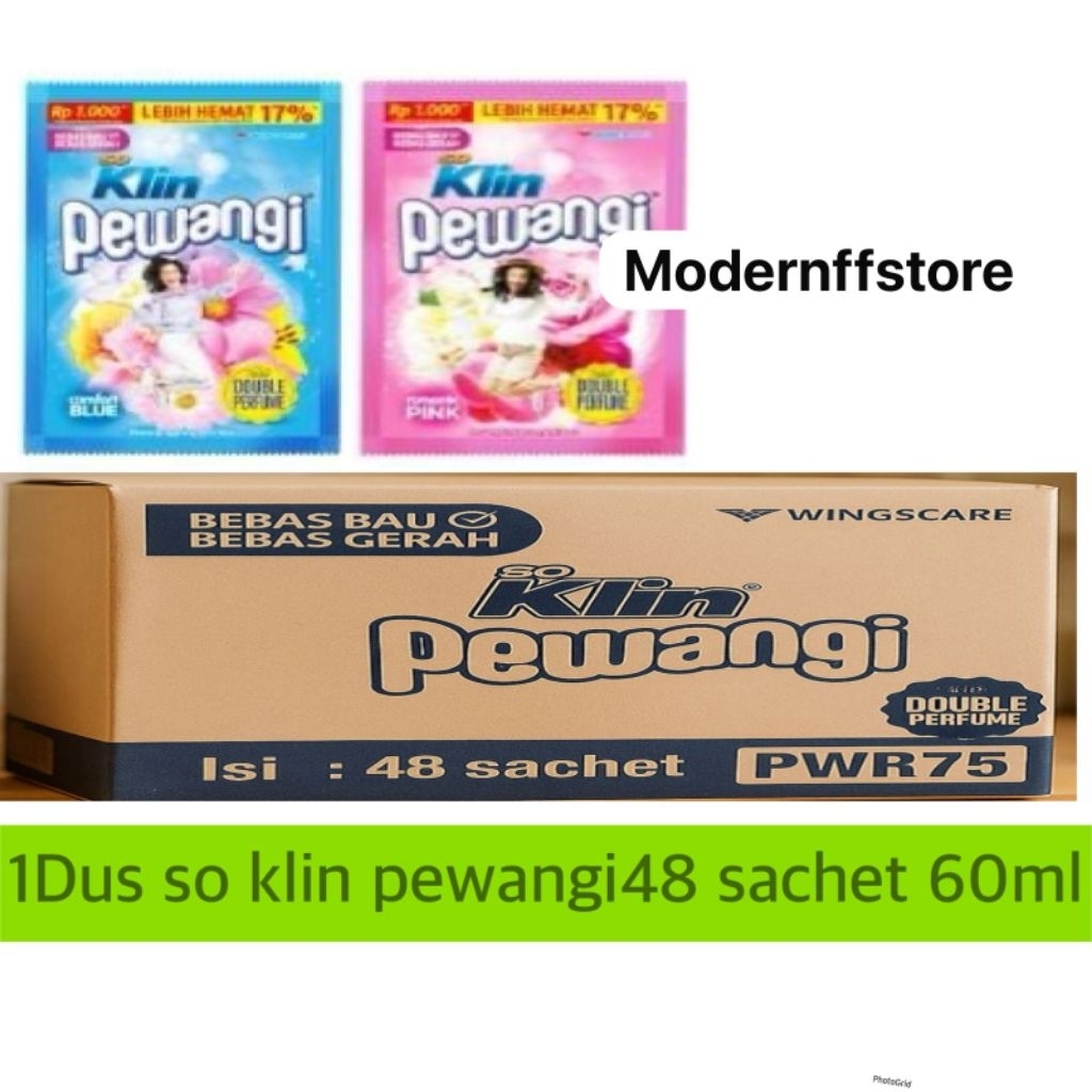 1 Dus Soklin Pewangi Renceng 60ML