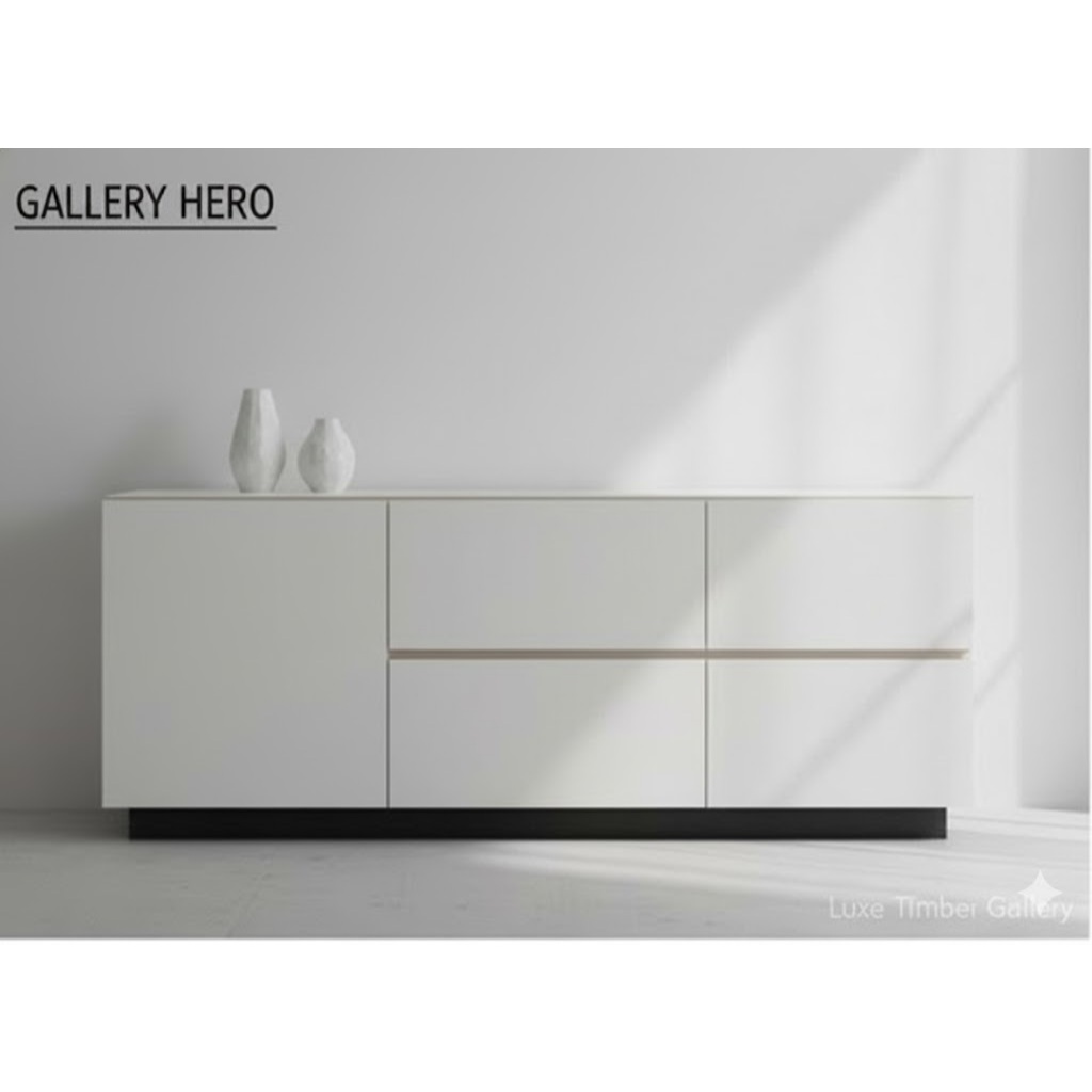 Meja TV Minimalis Modern 150cm 120cm Plywood Mewah Rak TV Buffet Modern