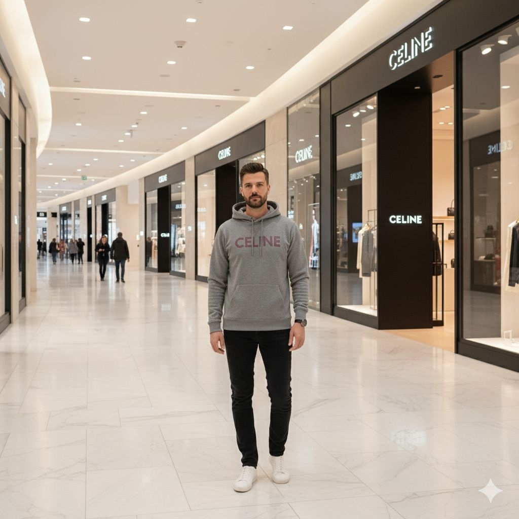 Hoodie Pria Celine