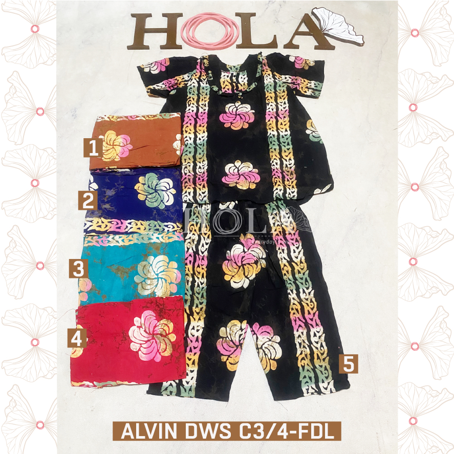 HOLA_FASH | Setelan 3/4 Alvin dewasa , Setelan Batik, Homie oneset, setcel rumah adem, oneset, setel