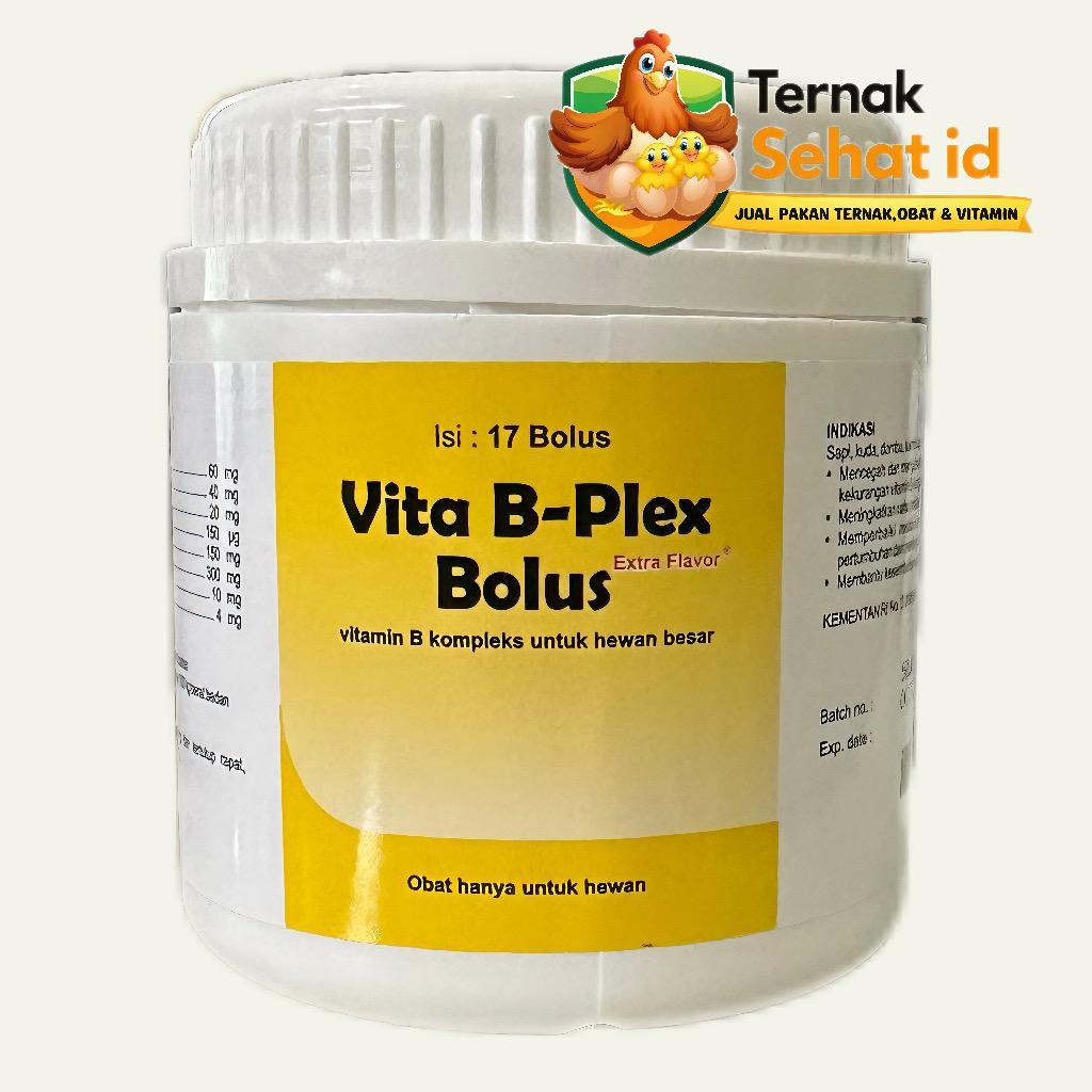 Vita B-Plex Bolus – Vitamin B Kompleks Hewan Besar (Isi 17 Bolus)