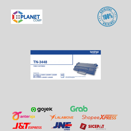 Toner Brother TN-3448  Original Cartridge For Printer FOR USE PRINTER : HL-L5100DN / L6200DW / L6400