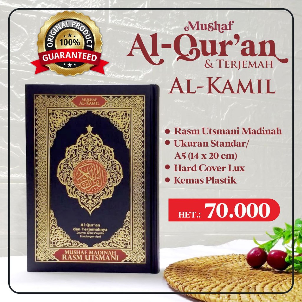 DARUS SUNNAH Al Quran Terjemahan Mushaf Al-Kamil A4 Rasm Utsmani Madinah