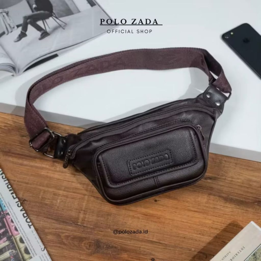 POLO Zada 2801 Tas Selempang pria Sling bag kulit PU-ZZ