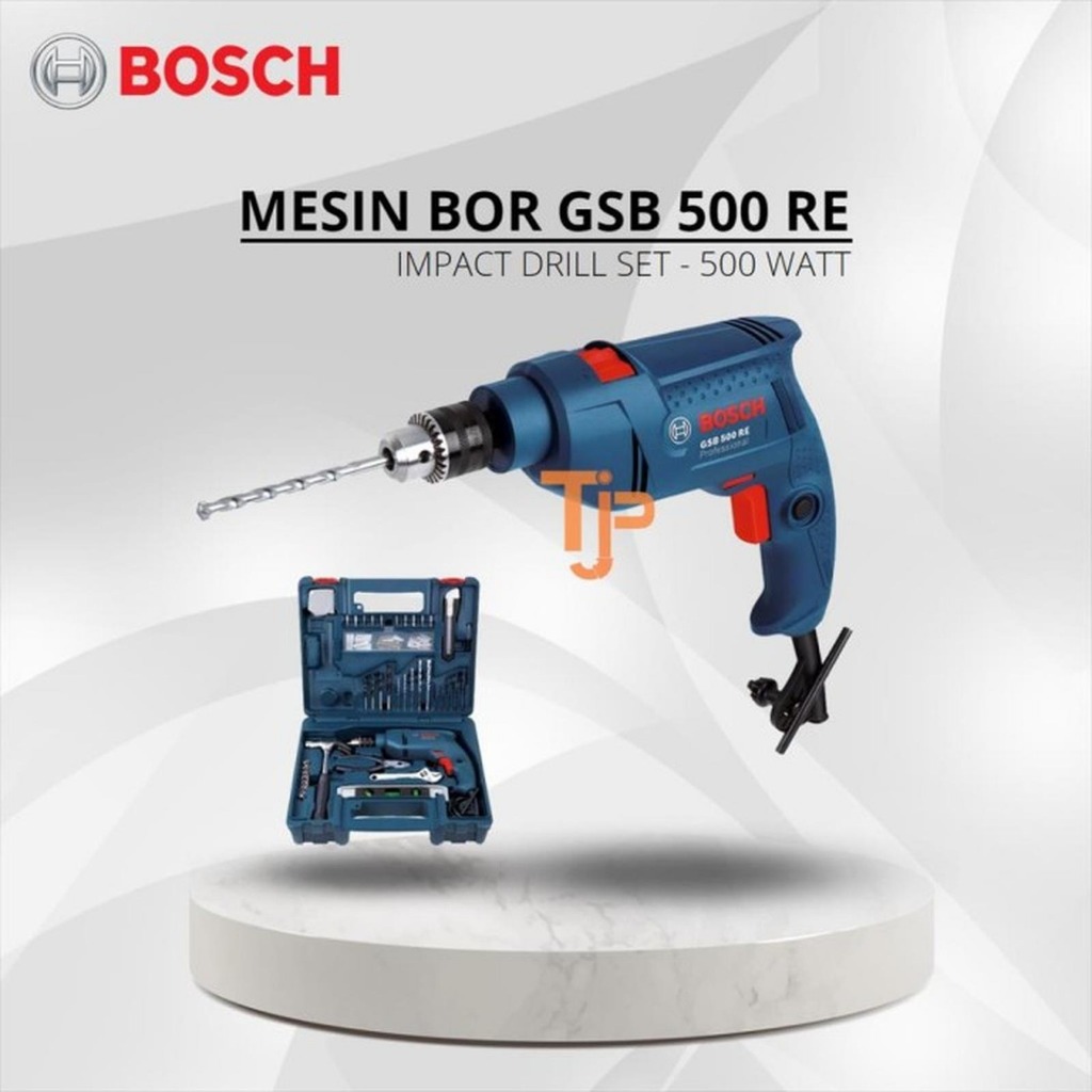 BOSCH Bor Beton & Hand Tools Set GSB 500 RE / ELEKTRIK DRILL / MESIN BOR