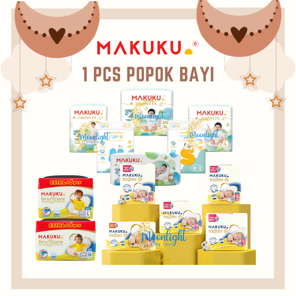 Popok Bayi Makuku Air Diapers SAP Diapers Comfort FIT | Makuku Dry Care