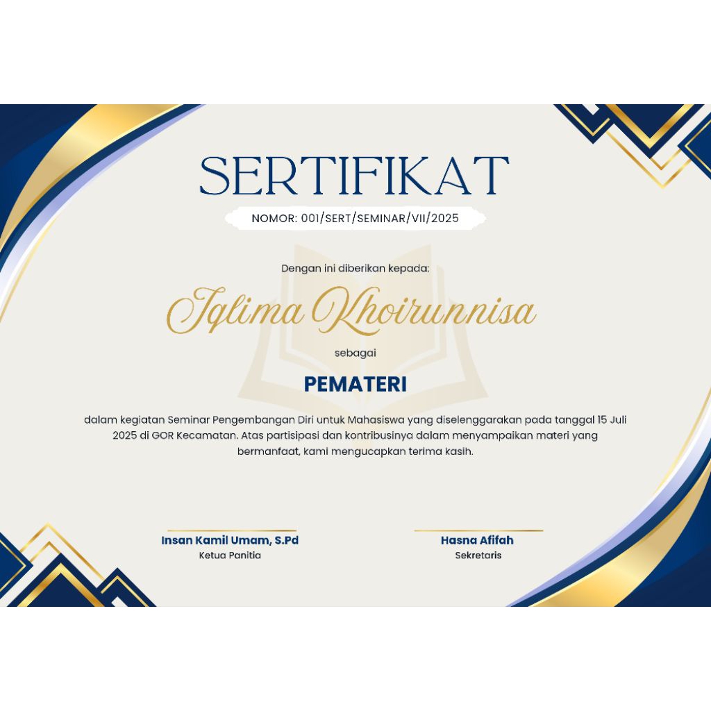 [SERTIFIKAT] JASA DESAIN/EDIT SERTIFIKAT ONLINE / CUSTOM SERTIFIKAT
