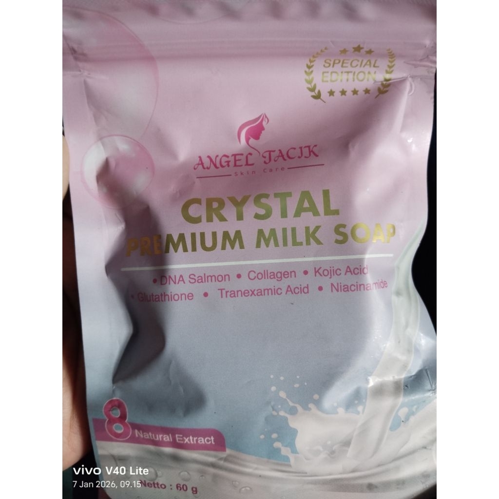 (NEW) ANGEL TACIK CRYSTAL PREMIUM MILK SOAP WITH DNA SALMON