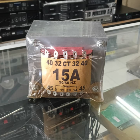 Trafo 15A CT45V SAE 15 amper besar kawat tembaga murni