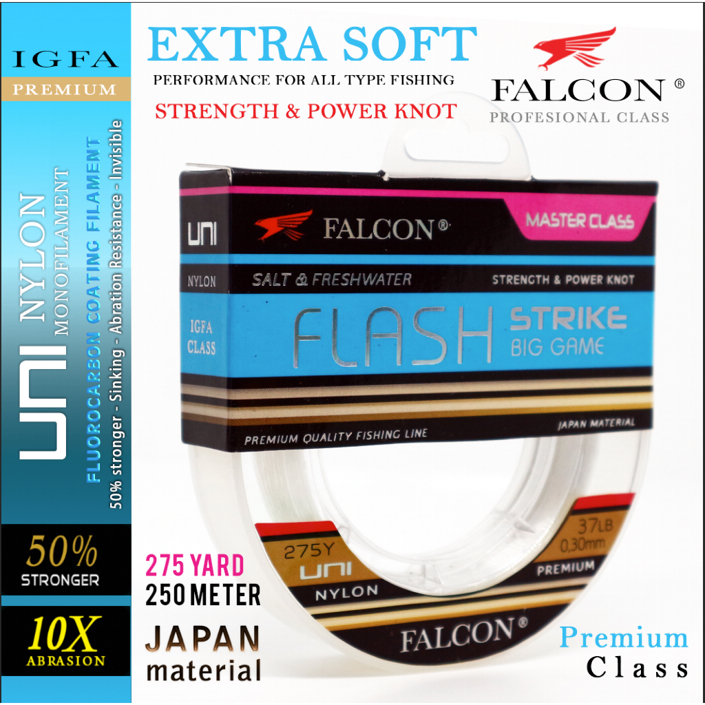 Senar Pancing Falcon Uni FLASH 275 Yards / 250 meter