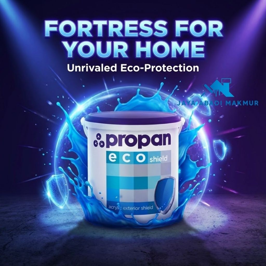 Cat Tembok Eksterior Propan Eco Shield ES-600 5kg  - Cat Luar Rumah Anti Pudar Tahan Cuaca 5 Tahun -