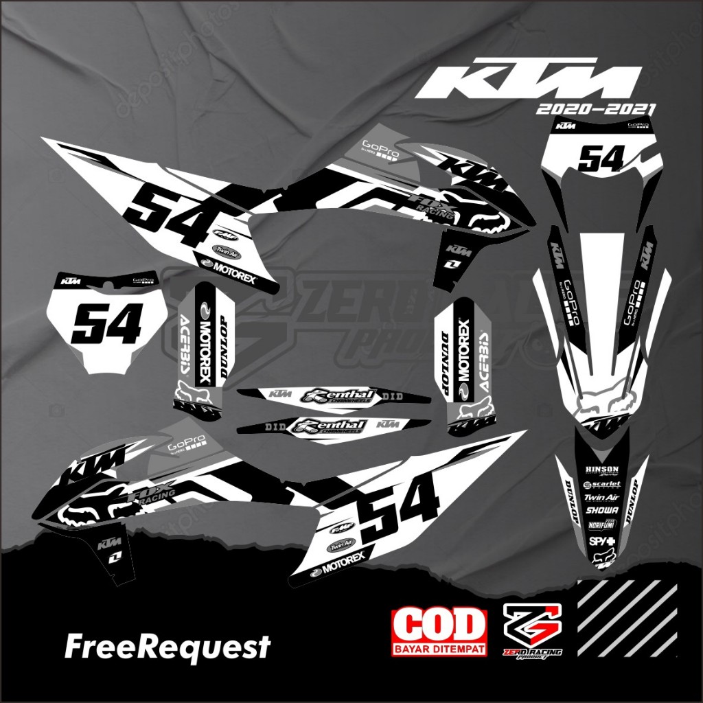 Decal KTM tahun 2020 - 2021 KTM 85 full body decal KTM 250 free request Decal KTM 85/250
