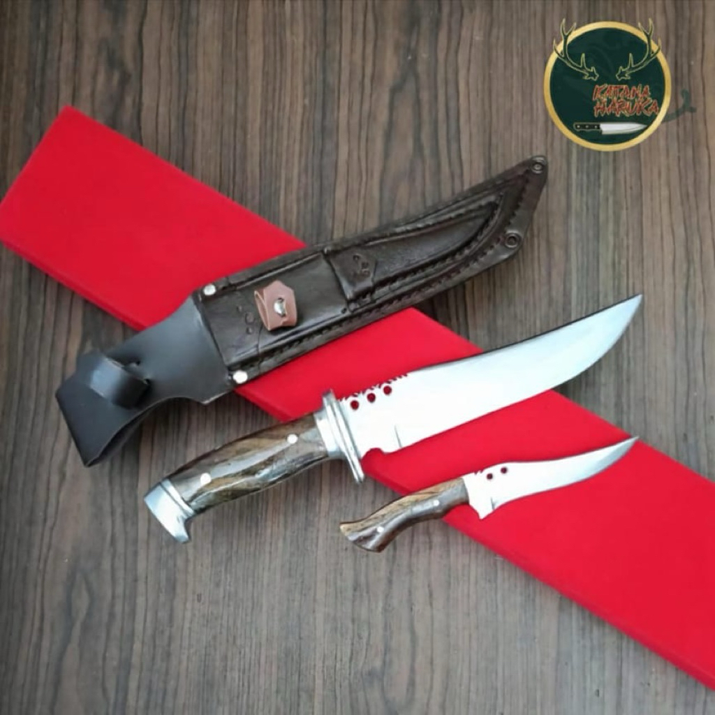 Pisau Simbad Katana Haruka - Baja Per Super Tajam 19cm Handle Duralium