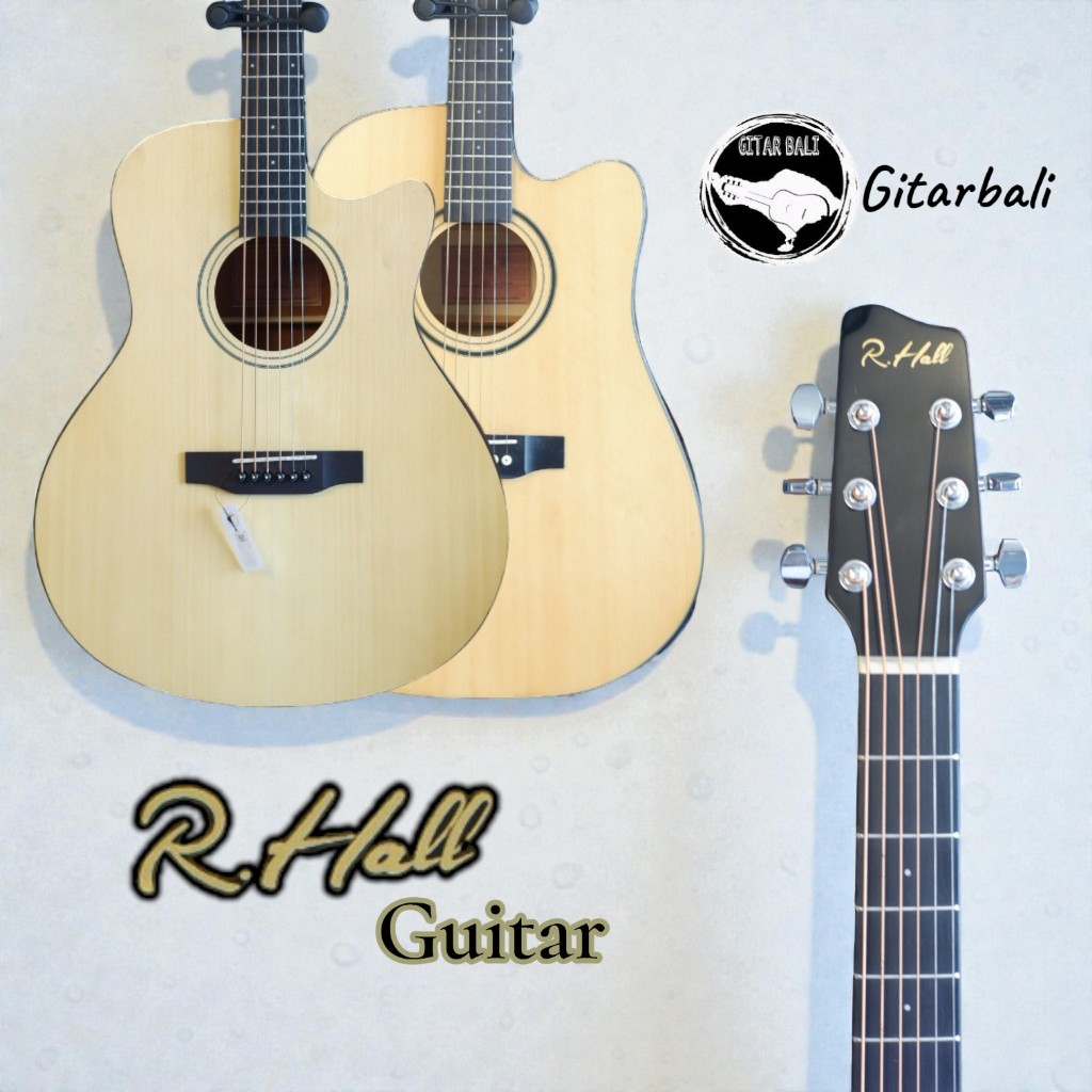 R. Hall Gitar Akustik Original Gitar Akustik Elektrik