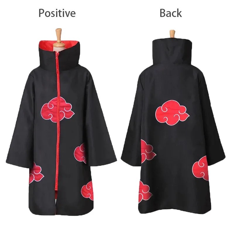 JUBAH COSPLAY ANIME MANGA NARUTO AKATSUKI, Nyaman Dipakai untuk Anak dan Dewasa