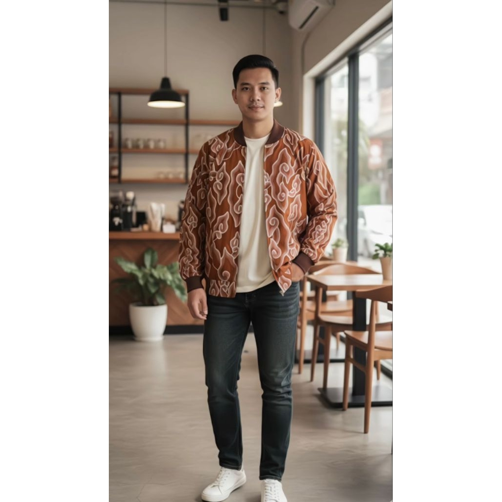 Jaket Batik Mega Mendung Universal
