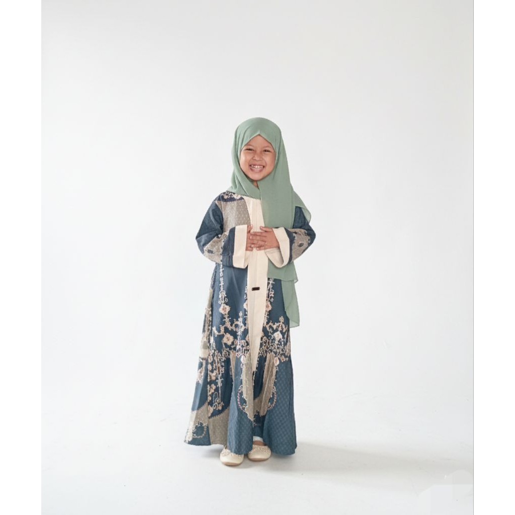 Gamis Anak perempuan sarimbit usia 2-7 thn | gamis sisqila Armani Silk Premium
