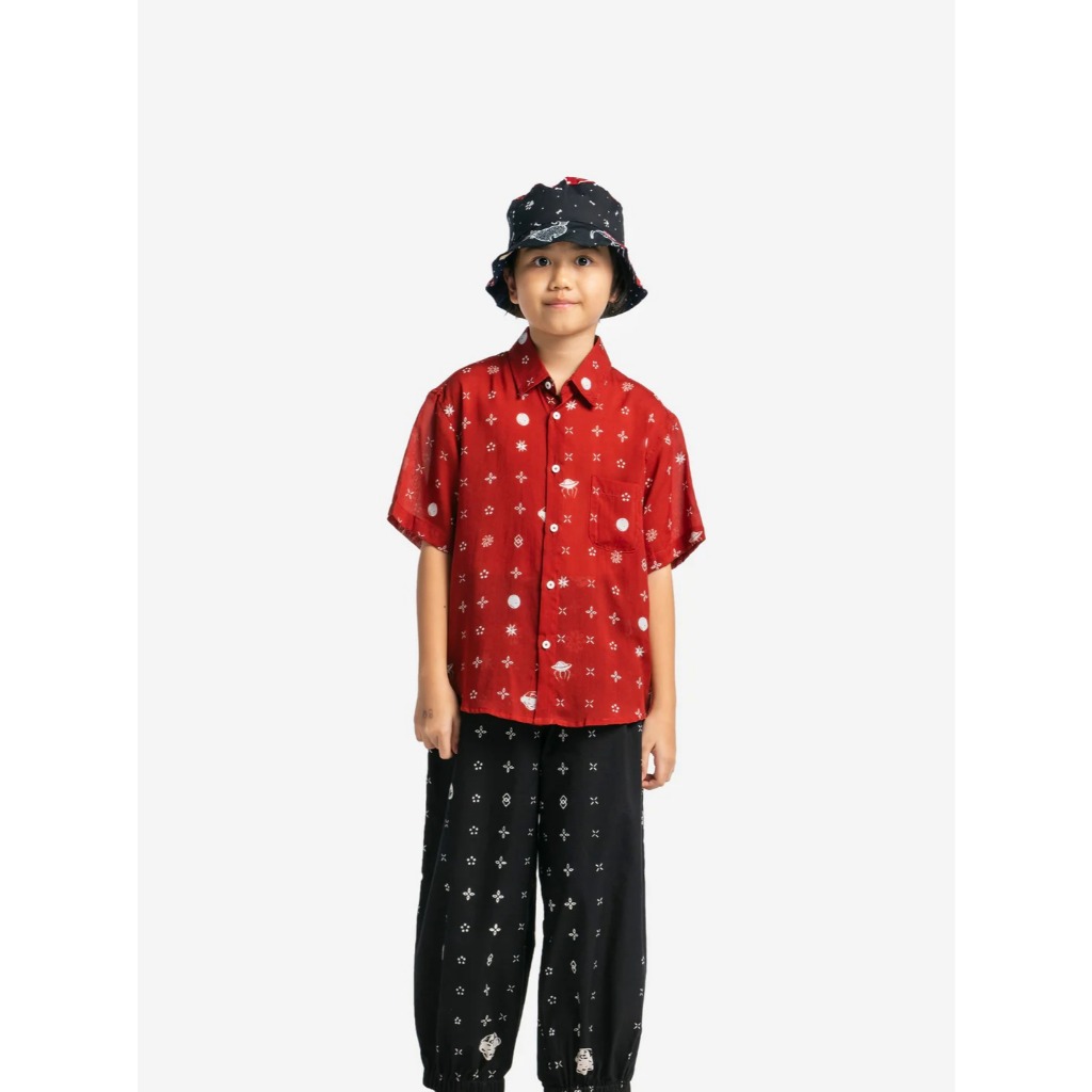 ”Sejauh Mata Memandang X Eko Nugroho” Kids Short Sleeve Shirt