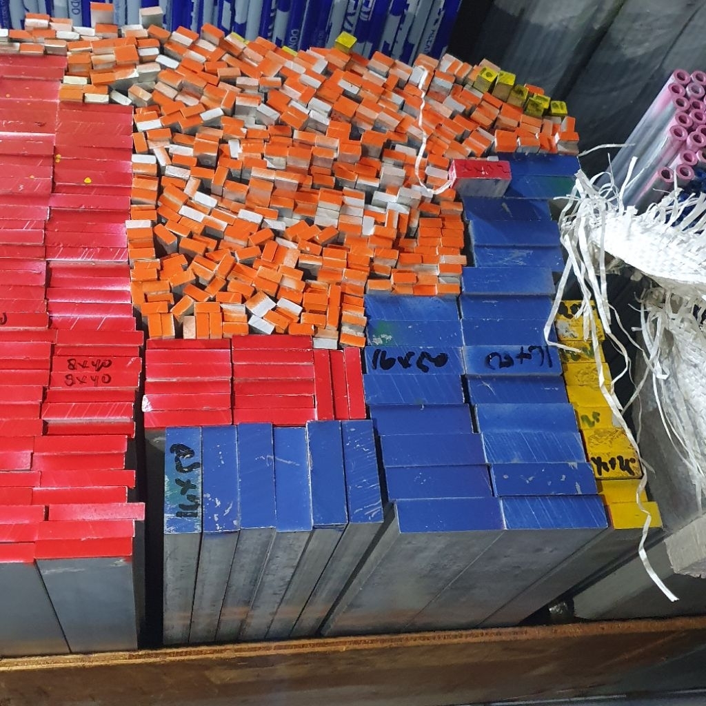 1651 Plat Strip Alumunium 6063 Tebal 15 .9 mm x Lebar 50 .8 mm Harga Panjang 10 CM - 70 CM