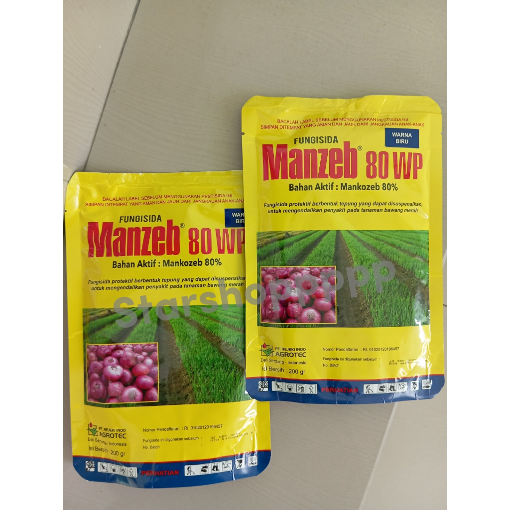 FUNGISIDA MANZEB BIRU 80WP 200GR