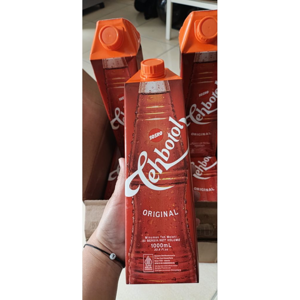 1 Dus Teh Botol Sosro 1 Liter - 12 Botol, Teh Manis dan Segar