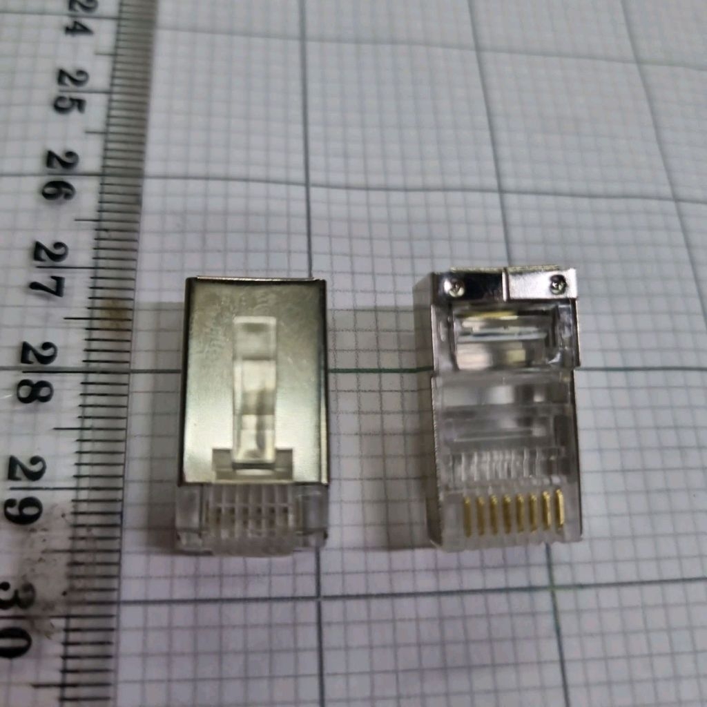 Plug Rj 45 Besi / Konektor rj45 cat6 besi connector lan rj45 metal iron 8pin 8p / Plug Telpon 8pin R
