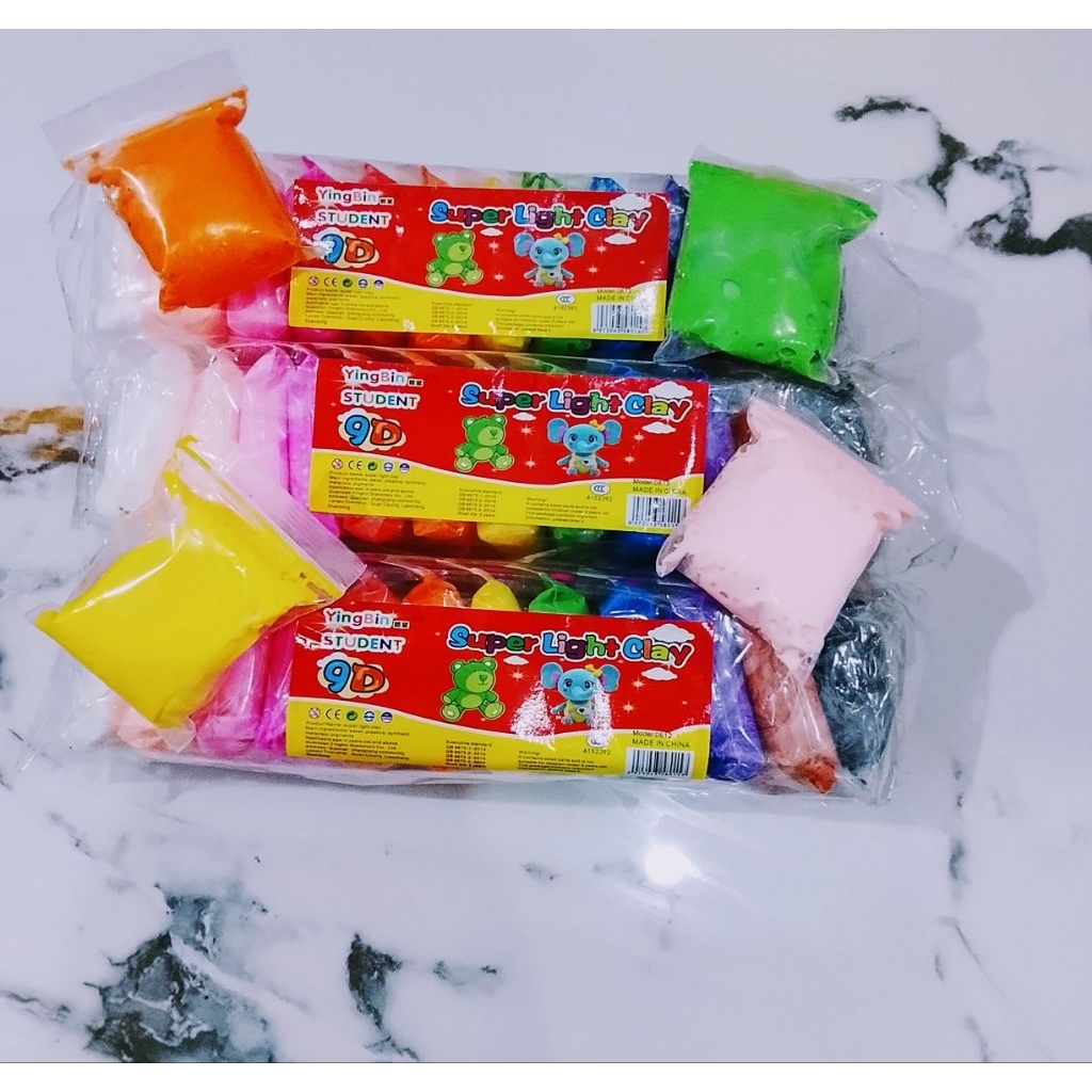 Clay Mainan Anak Warna-warni | Clay Lembut Aman | Bisa Dibentuk