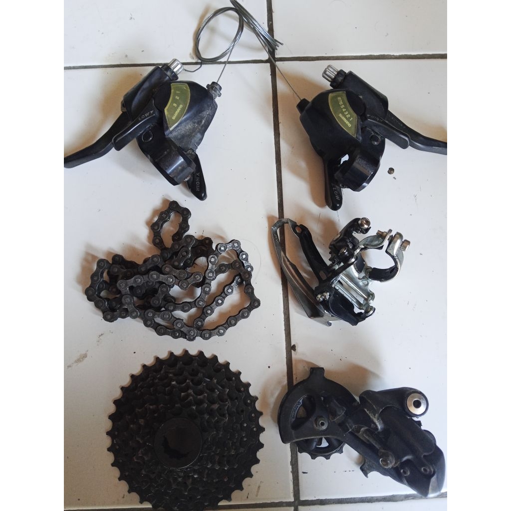 groupset tourney mix altus tanpa Fd 3x8speed