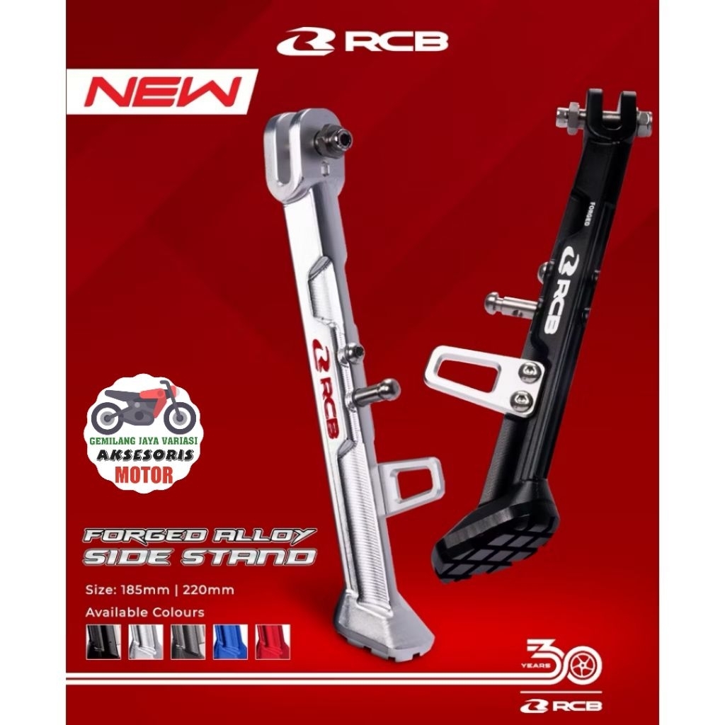 STANDAR 1 SAMPING RCB ORIGINAL 185MM MOTOR MATIC BEBEK FULL CNC