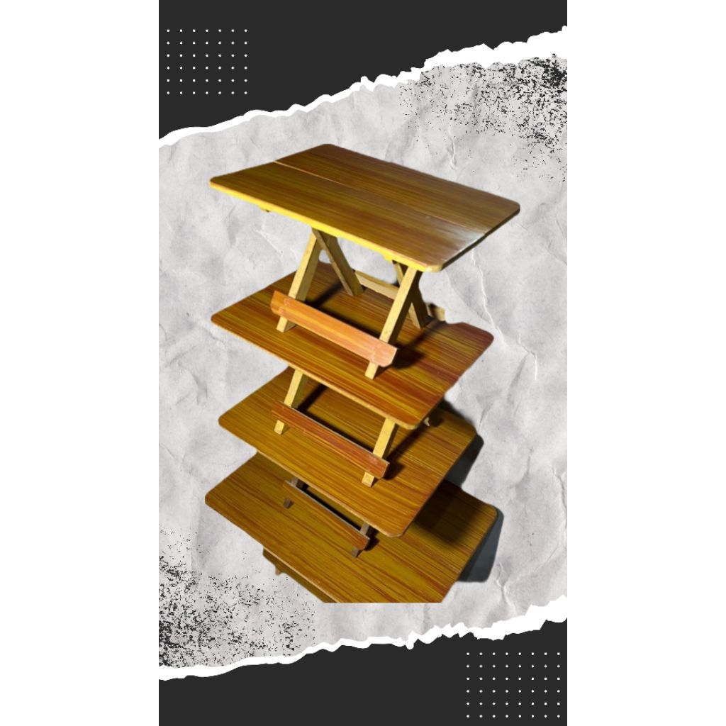 meja lipat kayu 40×60cm/meja belajar/meja portable/meja lipat minimalis/meja lipat laptop/meja lipat