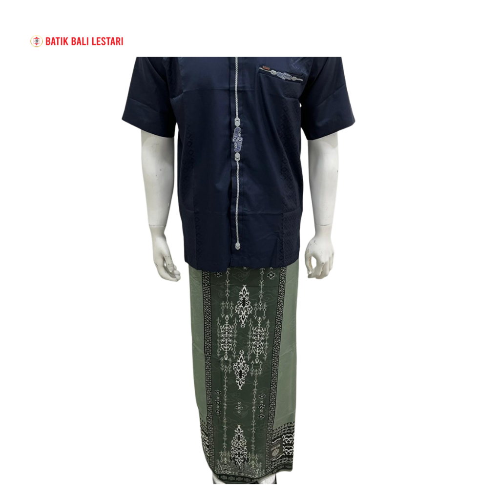 Batik Bali Lestari Sarung Samarinda Harum Cendana Hijau Sage (2592)