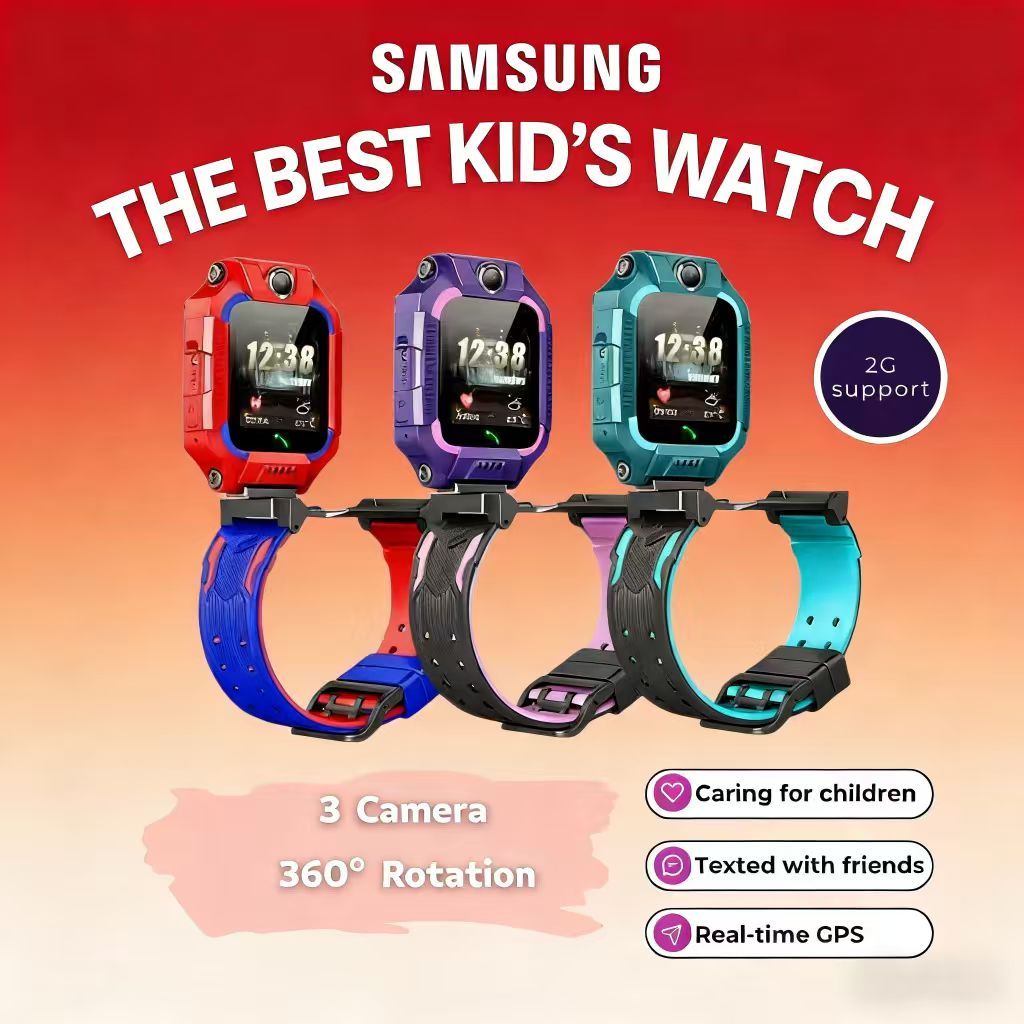 [100% ORIGINAL]Samsung Q19 Smartwatch anak 1.44 Inci Jam tangan pintar Watch Children Kamera ganda 3