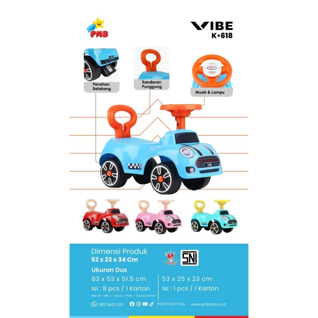 mobil dorong anak, ride on car anak, tolok anak, tolocar anak, mobil mainan anak, mobil dorong balit