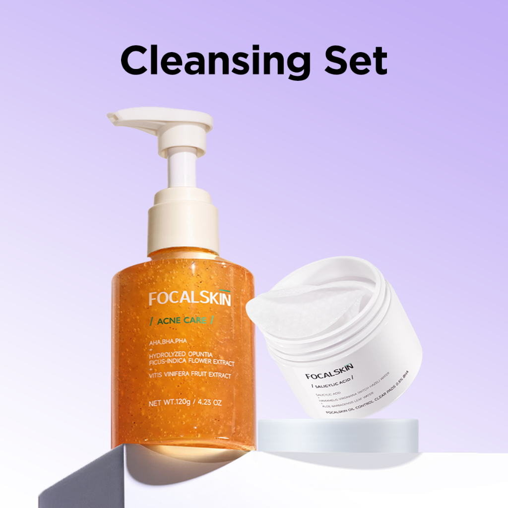 FOCALSKIN Acne Control Complete/Acne Emergency Kit/Anti-Acne Complete Set/Anti Acne Care/Cleansing S