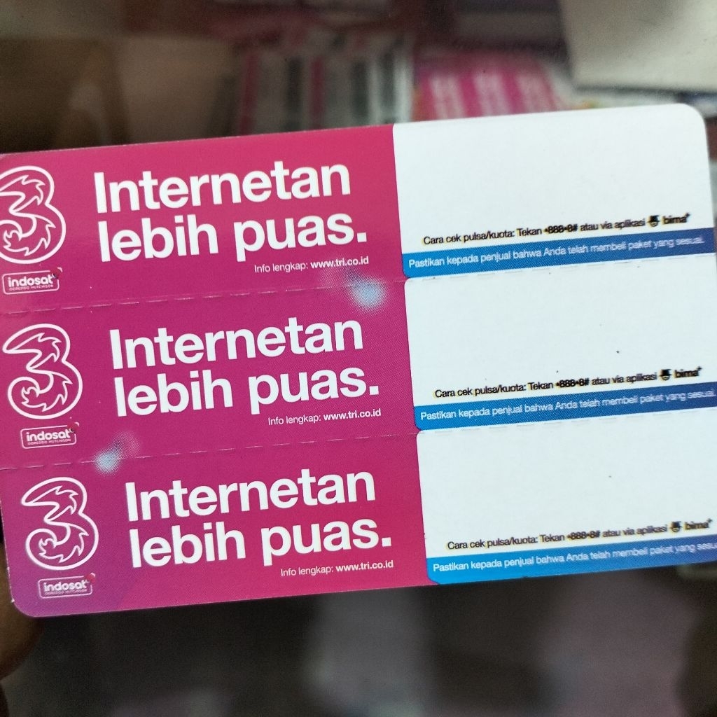 Voucher Tri Kosong  Exp Juli 2027 Nasional