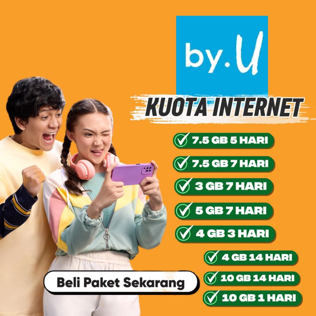 By.U Kuota internet Full Kuota Berlaku Nasional