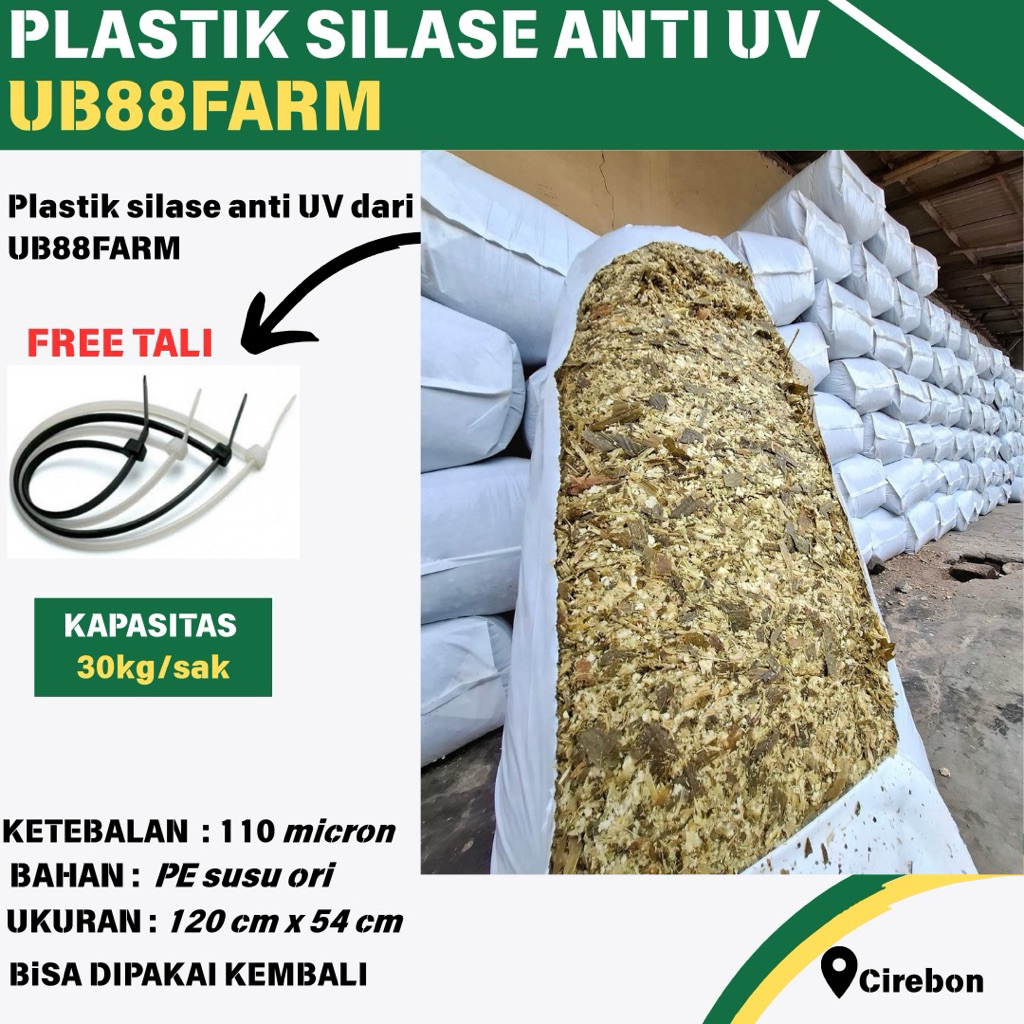 plastik silase anti UV 110 mic plastik silase tebon jagung plastik fermantasi || ECER
