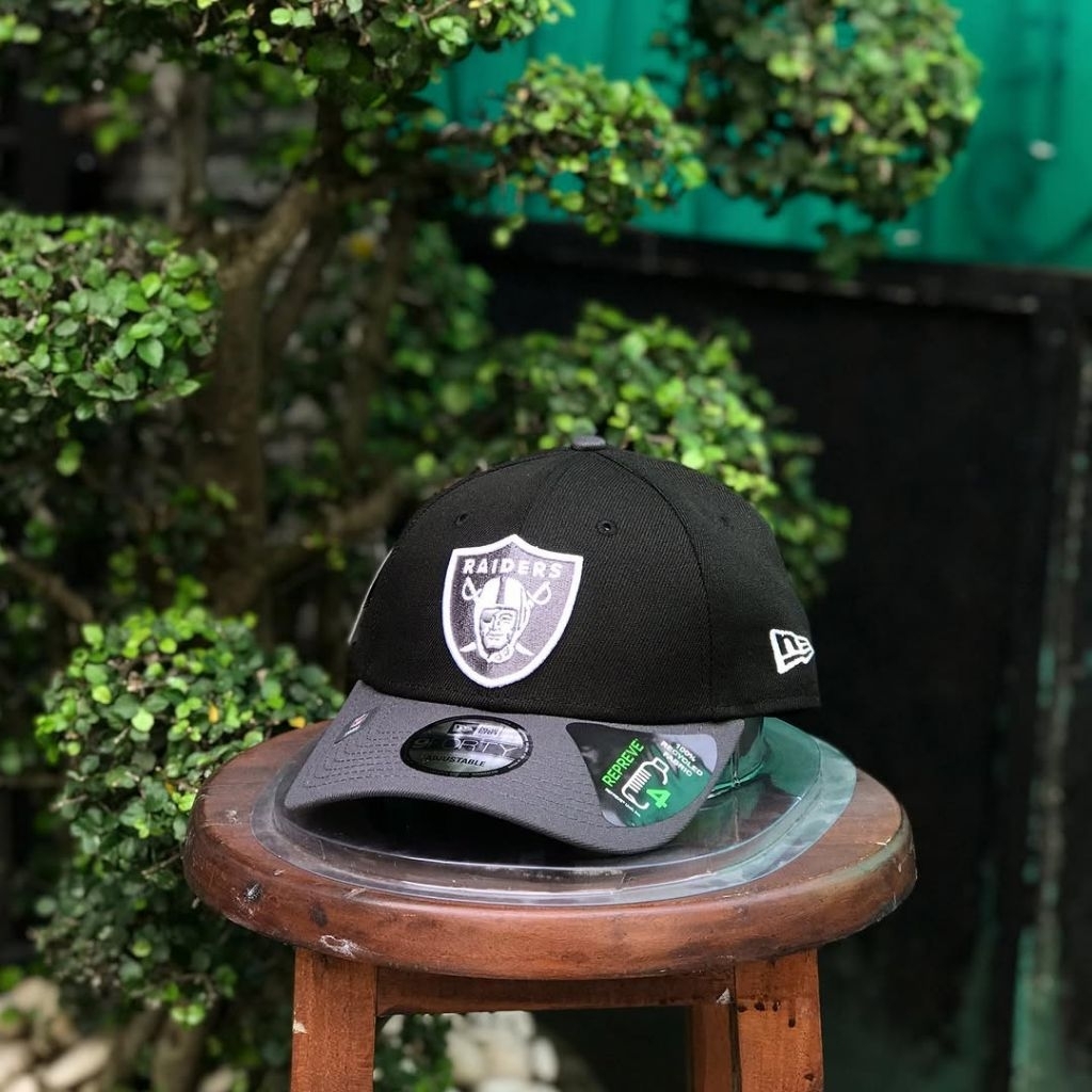 New Era 940 Raiders Cap Black Dark Grey BNWT ORIGINAL BARANG RESMI STORE