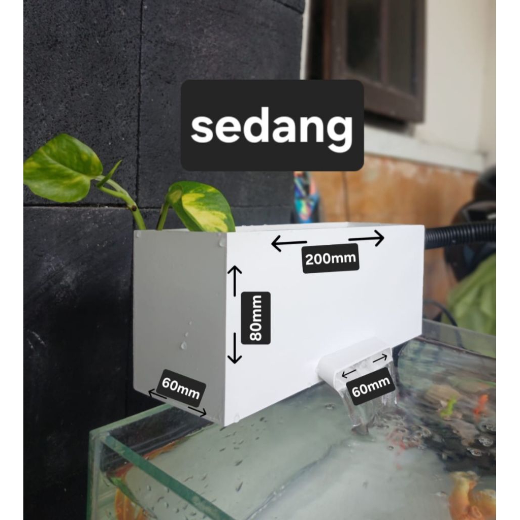 BOX FILTER AIR TERJUN AQUARIUM