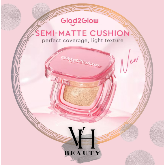 Glad2Glow Perfect Cover Cushion Skincare Matte | Make up ringan