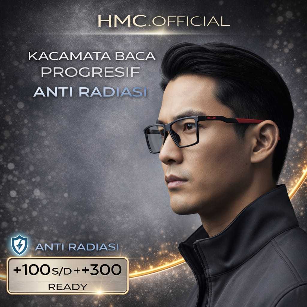 OAKLEY Kaca Mata Baca Anti Radiasi Photocromic Pria Sport Kacamata Plus Rabun Dekat