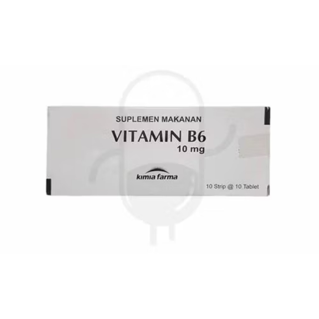 vitamin b6 10 mg kimia farma box 100 tablet