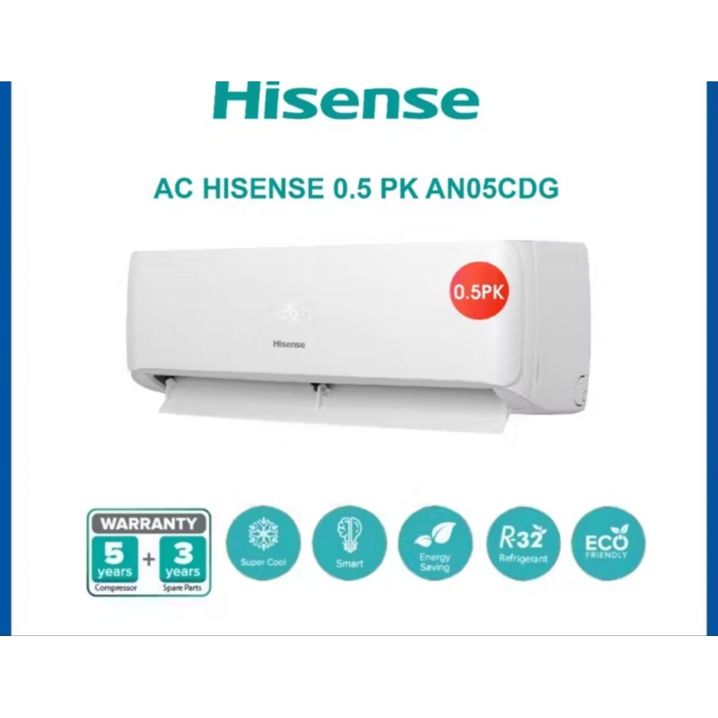 AC hisense AN05CDG / AC hisense 1/2 pk