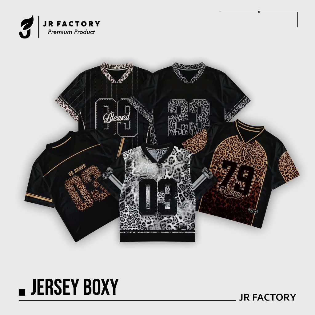 JR FACTORY Baju Jersey Boxy Dewasa Unisex Streetwear Oversize Number Dryfit Brazil Retro Vintage Hoc