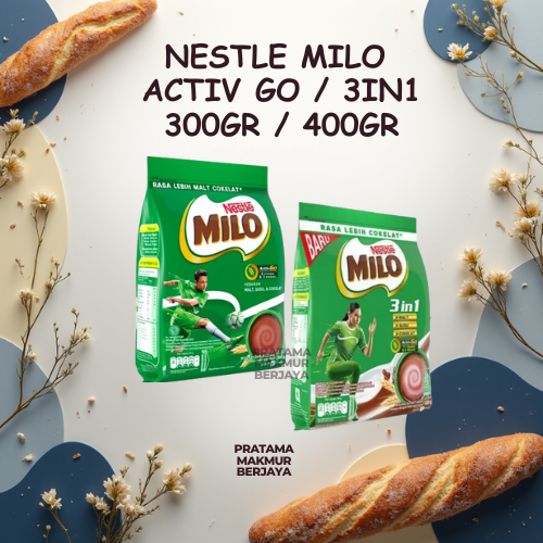 MILO ACTIV-GO 3 IN 1 KEMASAN 300GR/400GR